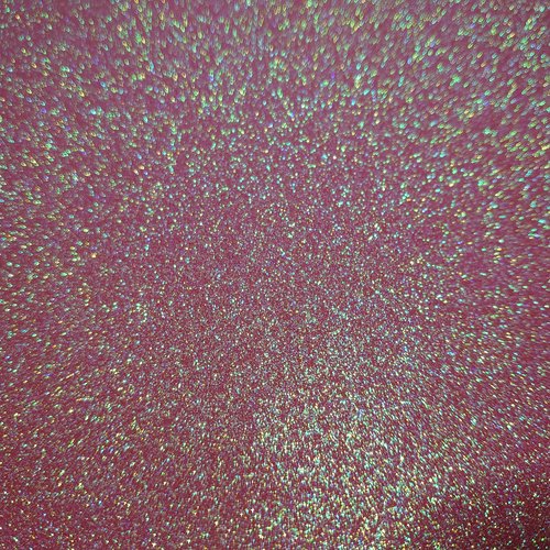 Coupon feuille rose paillette verte (ref139) de simili cuir pailletté brillant glitter caviar pailleté 20x21,5cm
