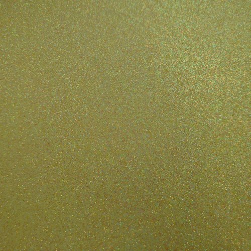 Coupon feuille jaune (ref149) de simili cuir pailletté brillant glitter caviar pailleté 20x21,5cm