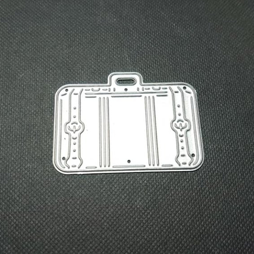 Die cut metallique valise vacance voyage pour toutes machines de decoupe perforatrice pochoir matrice