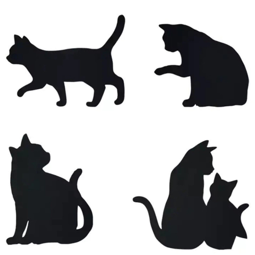 Die cut metallique 4 chat posture différente pour toutes machines de decoupe perforatrice pochoir matrice