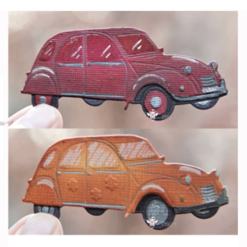 Die cut metallique voiture vintage pour toutes machines de decoupe perforatrice pochoir matrice