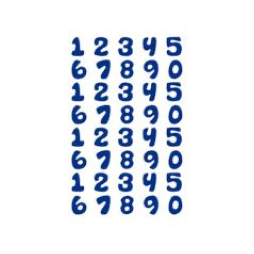 Stickers chiffre numéro (ref1) en vinyle permanent idéal scrapbooking carte anniversaire fête décoration