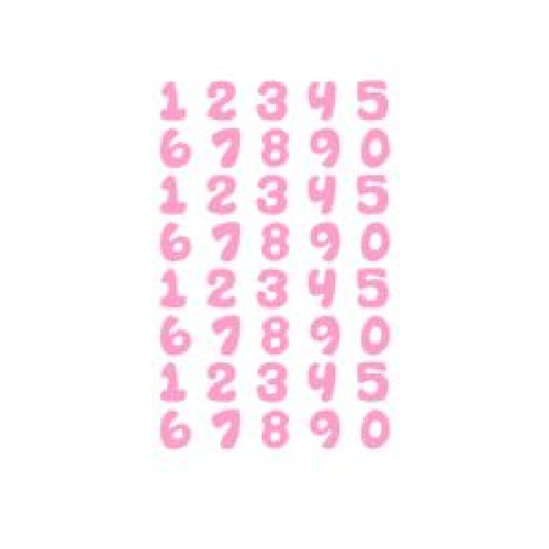 Stickers chiffre numéro (ref1) en vinyle permanent idéal scrapbooking carte anniversaire fête décoration