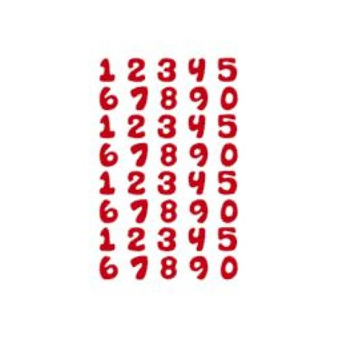 Stickers chiffre numéro (ref1) en vinyle permanent idéal scrapbooking carte anniversaire fête décoration