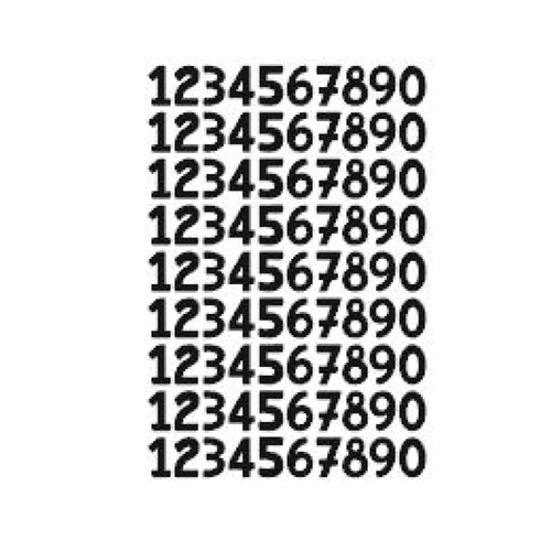 Stickers chiffre numéro (ref3) en vinyle permanent idéal scrapbooking carte anniversaire fête décoration