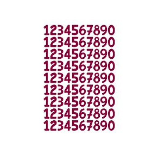 Stickers chiffre numéro (ref3) en vinyle permanent idéal scrapbooking carte anniversaire fête décoration