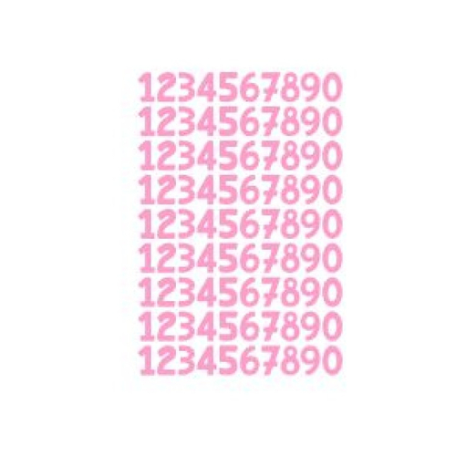 Stickers chiffre numéro (ref3) en vinyle permanent idéal scrapbooking carte anniversaire fête décoration