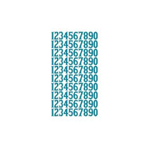 Stickers chiffre numéro (ref4) en vinyle permanent idéal scrapbooking carte anniversaire fête décoration