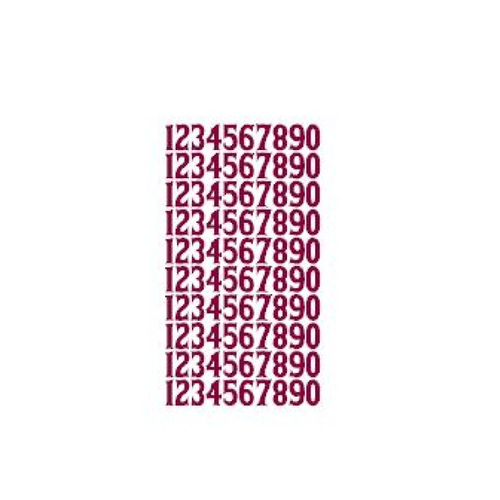 Stickers chiffre numéro (ref4) en vinyle permanent idéal scrapbooking carte anniversaire fête décoration