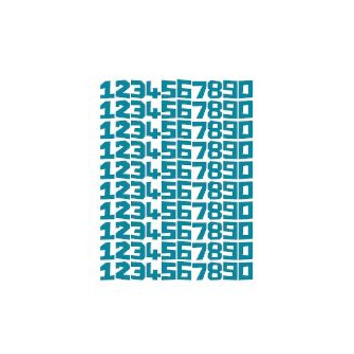 Stickers chiffre numéro (ref5) en vinyle permanent idéal scrapbooking carte anniversaire fête décoration