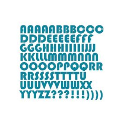 Stickers lettres alphabet (ref2) en vinyle permanent idéal scrapbooking carte anniversaire fête décoration