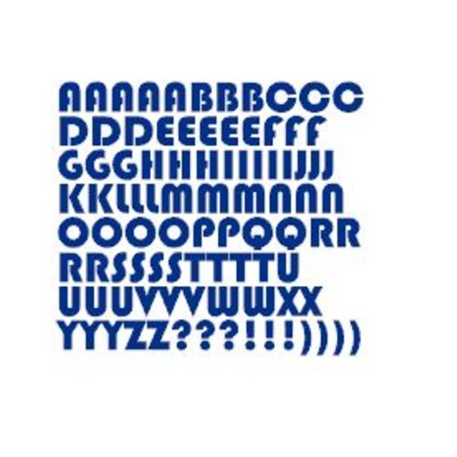 Stickers lettres alphabet (ref2) en vinyle permanent idéal scrapbooking carte anniversaire fête décoration