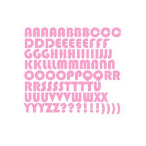 Stickers lettres alphabet (ref2) en vinyle permanent idéal scrapbooking carte anniversaire fête décoration