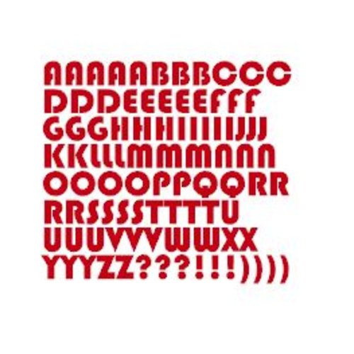 Stickers lettres alphabet (ref2) en vinyle permanent idéal scrapbooking carte anniversaire fête décoration