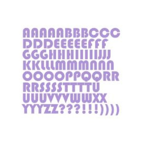 Stickers lettres alphabet (ref2) en vinyle permanent idéal scrapbooking carte anniversaire fête décoration