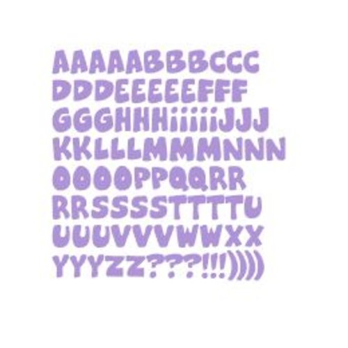 Stickers lettres alphabet (ref3) en vinyle permanent idéal scrapbooking carte anniversaire fête décoration