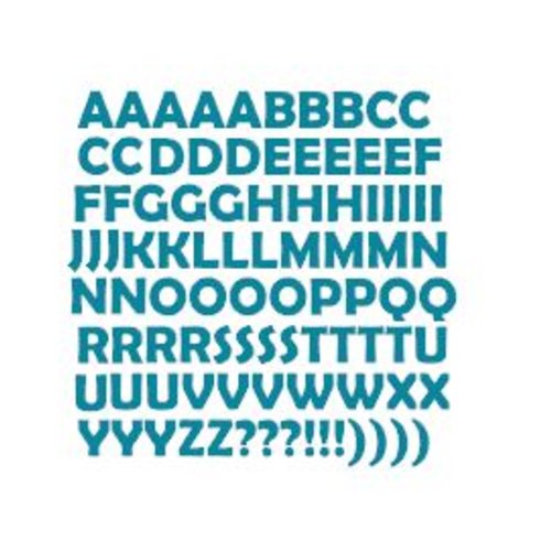 Stickers lettres alphabet (ref4) en vinyle permanent idéal scrapbooking carte anniversaire fête décoration