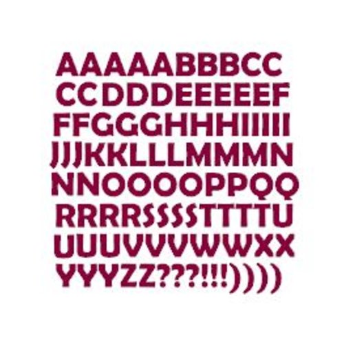 Stickers lettres alphabet (ref4) en vinyle permanent idéal scrapbooking carte anniversaire fête décoration