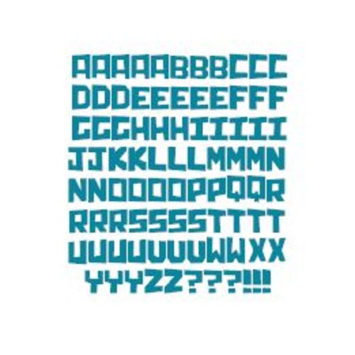 Stickers lettres alphabet (ref5) en vinyle permanent idéal scrapbooking carte anniversaire fête décoration