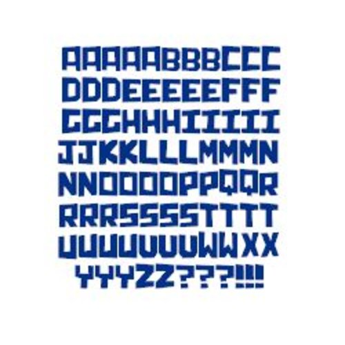Stickers lettres alphabet (ref5) en vinyle permanent idéal scrapbooking carte anniversaire fête décoration