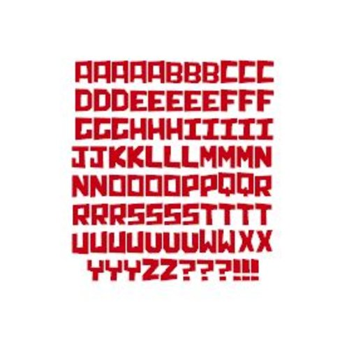 Stickers lettres alphabet (ref5) en vinyle permanent idéal scrapbooking carte anniversaire fête décoration