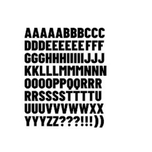 Stickers lettres alphabet (ref6) en vinyle permanent idéal scrapbooking carte anniversaire fête décoration