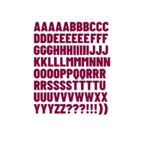 Stickers lettres alphabet (ref6) en vinyle permanent idéal scrapbooking carte anniversaire fête décoration