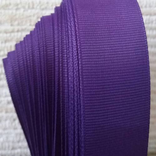 Ruban gros grain 25mm violet
