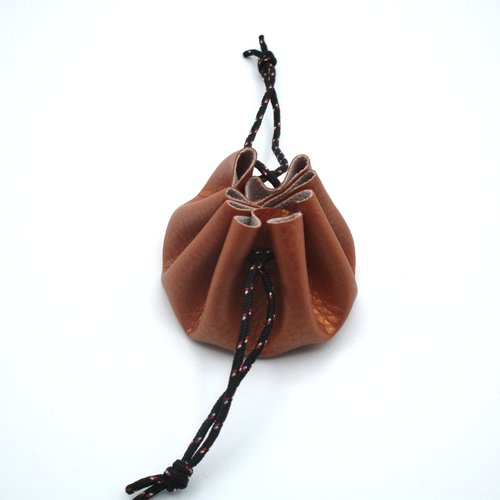 Mini bourse en simili cuir cuivre