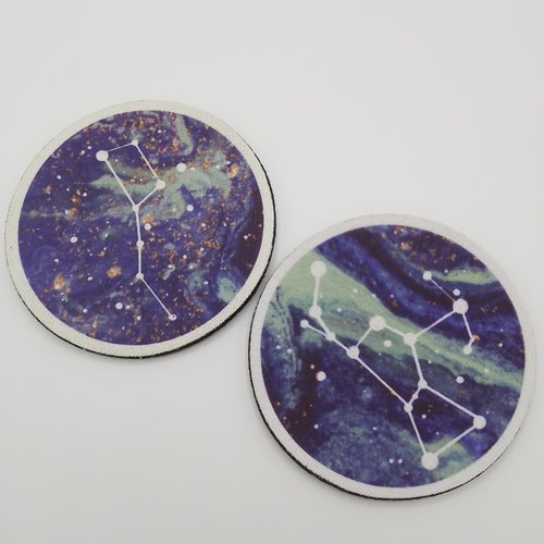 Dessous de verre "constellation" par 2