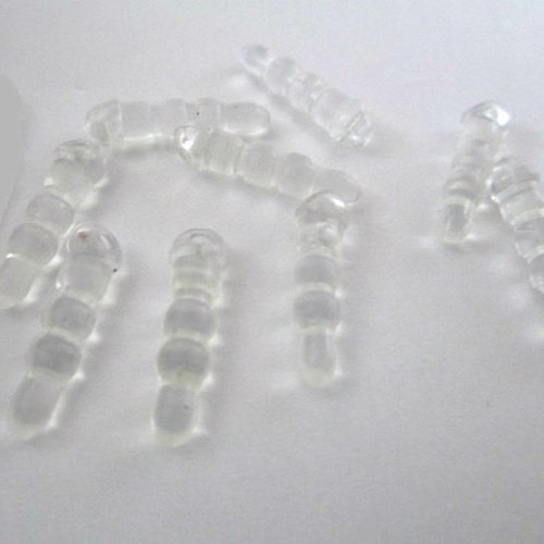 10 bouchons anti poussière plastique transparent pour prise jack