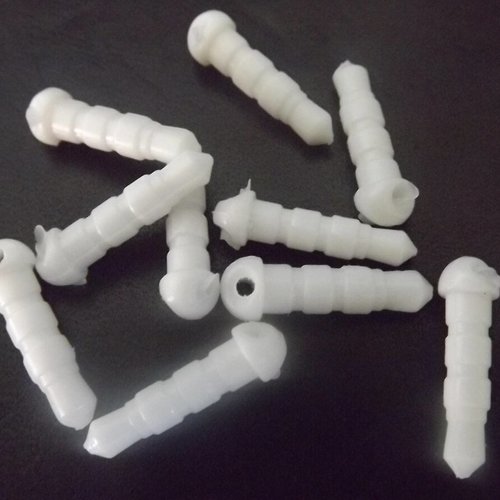50 bouchons anti poussière plastique blanc pour prise jack