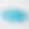 20 perles rondelle à facettes bleu ciel irisé en verre 6x8mm