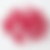 20 perles rondelle à facettes rouge irisé en verre 6x8mm