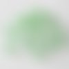 20 perles rondelle à facettes vert clair irisé en verre 6x8mm