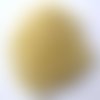 10gr perles de rocaille jaune givré en verre  3mm (environ 500 perles)