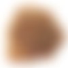 10gr perles de rocaille marron brillant arc en ciel en verre  3mm (environ 500 perles)