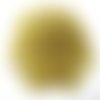 10gr perles de rocaille jaune brillant en verre  3mm (environ 500 perles)