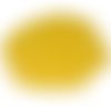 10gr perles de rocaille jaune nacré en verre  3mm  (ref 88)