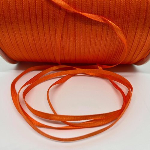 20m ruban satin orange 3mm