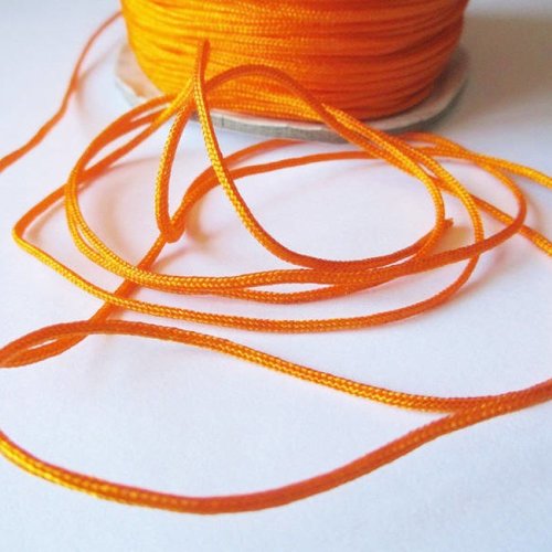 5m fil nylon orange tressé 1.5mm