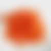 10gr perles de rocaille tube en verre couleur orange ab 6mm (rt17)