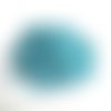 10gr perles de rocaille tube en verre couleur bleu ciel ab 6mm (rt22)