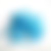 10gr perles de rocaille tube en verre couleur bleu ab 6mm (rt4)