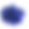 10gr perles de rocaille tube en verre couleur bleu foncé 6mm (rt23)
