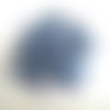 10gr perles de rocaille tube en verre couleur bleu gris ab 6mm (rt19)
