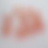 10 perles en verre imitation jade orange 10mm
