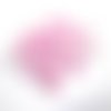 50 perles en verre bicolore rose et blanc 4mm (u-20)