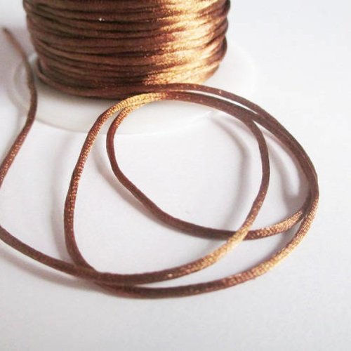 5m queue de rat marron chocolat 1mm