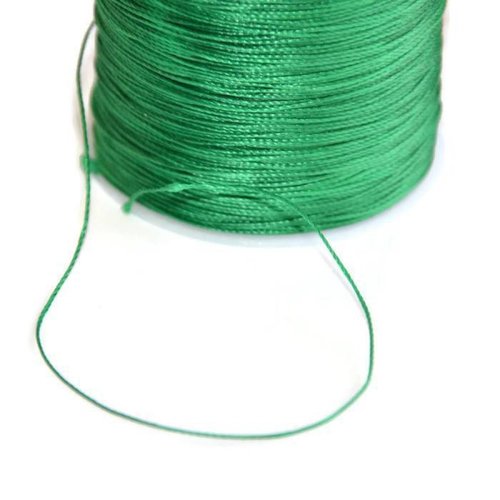 10m fil cordon polyester vert sapin 0.5mm